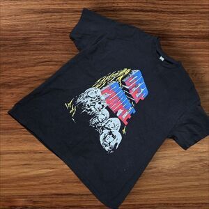 Gildan Deep Purple Black Graphic T-Shirt